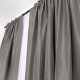 Set 2 draperii tip Bob de Orez , 250x230cm, cu tiv lat, Gri inchis
