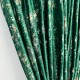 Draperie Catifea cu insertii aurii - LA COMANDA pe dimensiunile tale, Verde Smarald