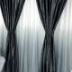 Draperie Catifea cu model Venti - LA COMANDA pe dimensiunile tale, Negru