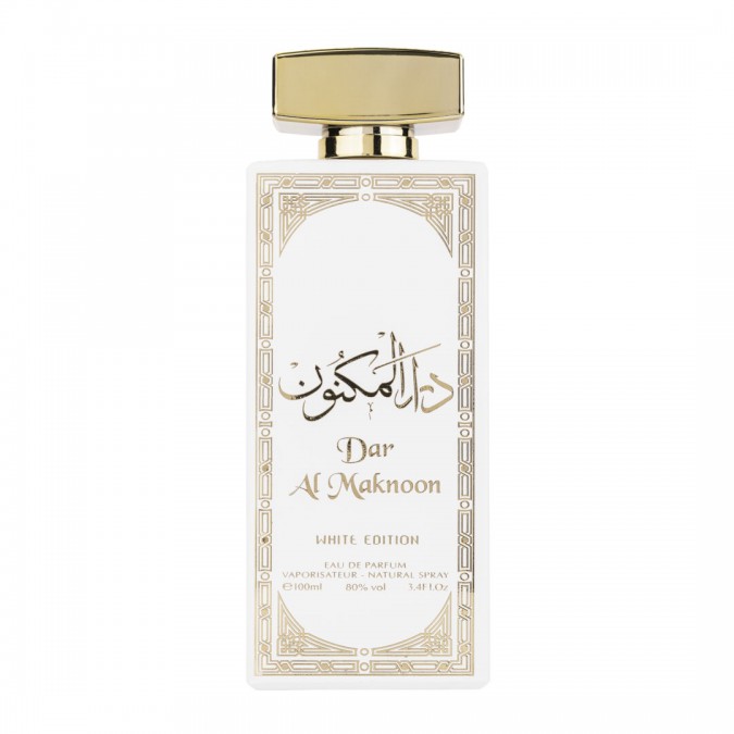 Apa de Parfum Dar Al Maknoon White Edition, Wadi Al Khaleej, Unisex - 100ml