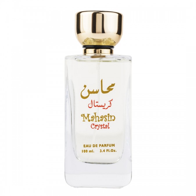 Set Mahasin Crystal, Lattafa, Femei, Apa de Parfum - 100ml + Deo - 50ml