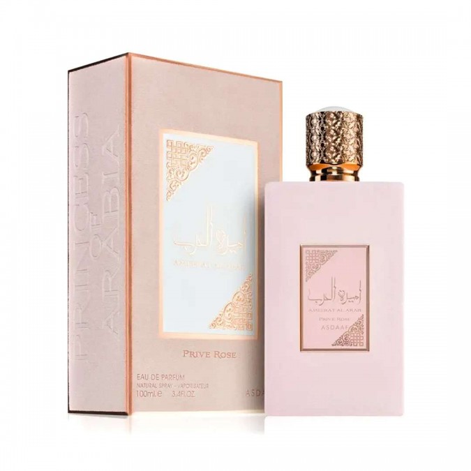 Apa de Parfum Ameerat Al Arab Prive Rose, Asdaaf, Femei - 100ml